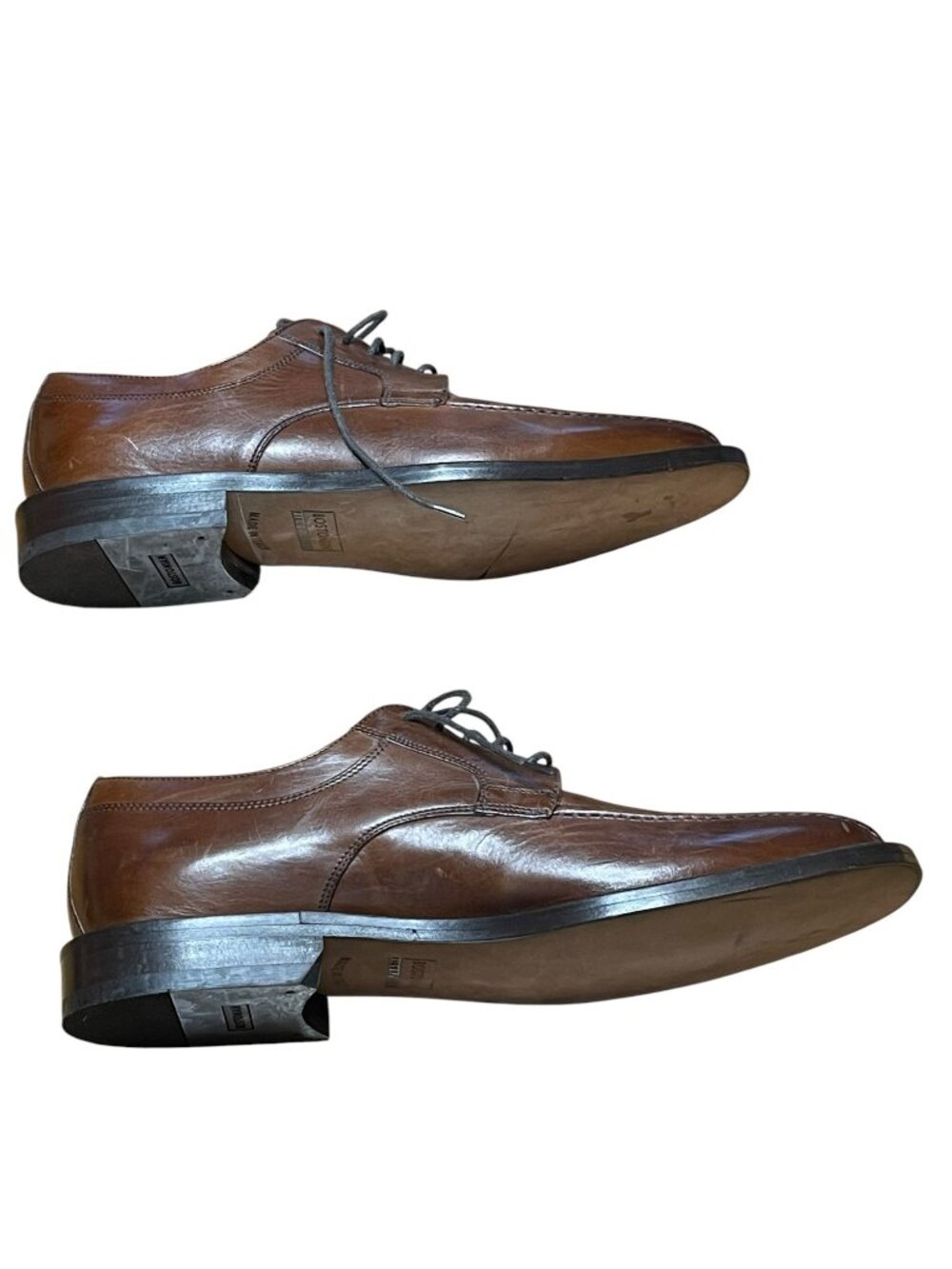 Bostonian Florentine Mens Brown Leather Oxford Shoes Made In Italy size 10.5